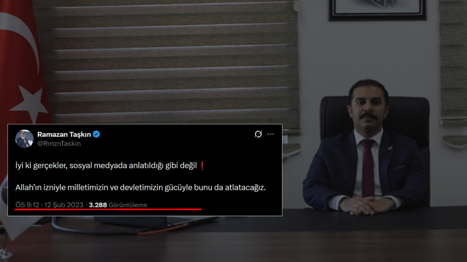 Mülki idarenin feraseti: Ahbap dosyası Kaymakam Taşkın’ın o dönem attığı tweetini doğruladı