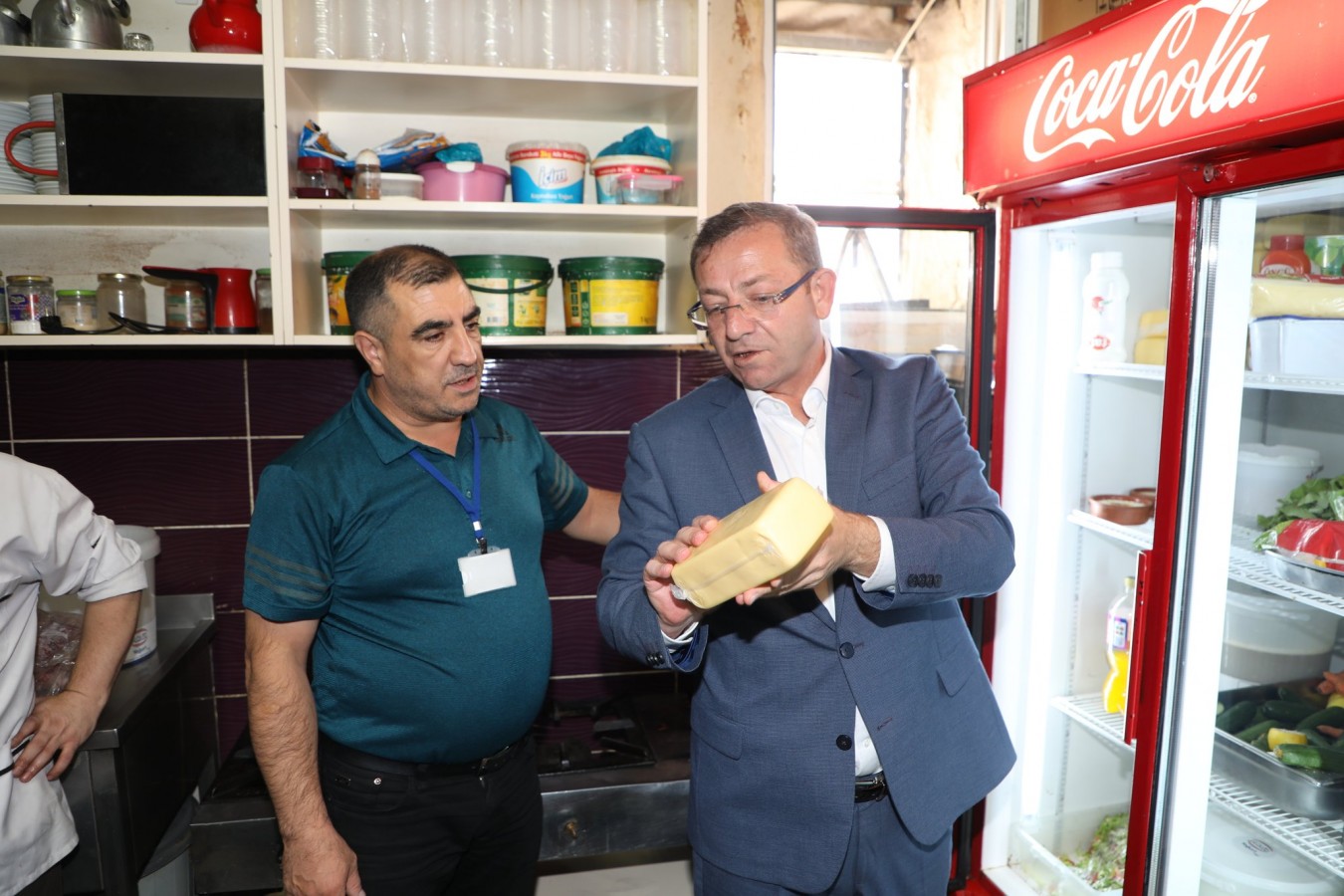 Hastane kantinini bizzat denetledi