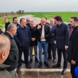 Nusaybin Kaymakamı Çakır selden etkilenen alanları gezdi