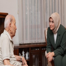 Yiğitbaşı, Kore ve Kıbrıs gazisi Konukoğlu'nun hatıralarını dinledi