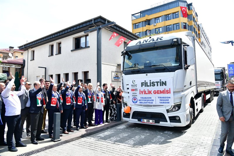 Trabzon'dan Filistin'e yardım eli
