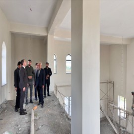 Çaldıran’da yangında kül olan Yağbasan Camii yeniden yükseliyor