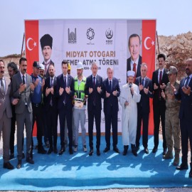 Midyat Otogarı’nın temelleri dualarla atıldı