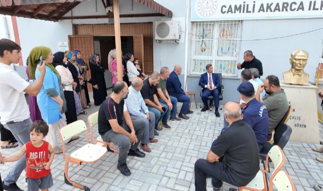 Kaymakam Aksu, sorunları ve talepleri yerinde dinledi