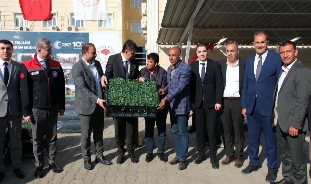 Kilis’te üreticiye üzüm şalı ve milyonlarca sebze fidesi desteği