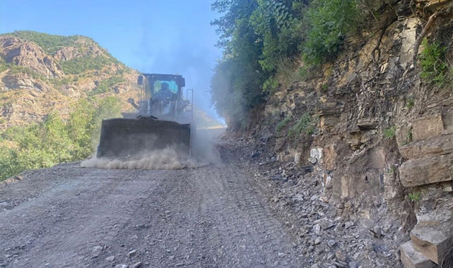 Beytüşşebap’ta ulaşımı rahatlatacak yol asfaltlamaya hazır;