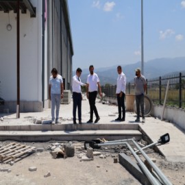 Arsuz'da kapalı spor salonu inşaatında sona gelindi