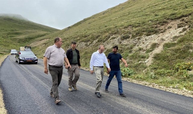 Yayla köyleri ilk kez asfaltla tanıştı