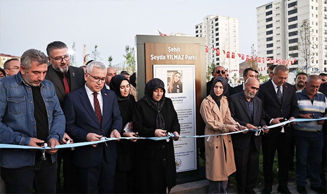Sivas'ta şehit Şeyda Yılmaz'ın adı açılan parkta ölümsüzleşti;