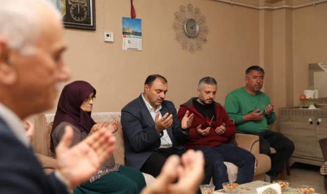 Vefat eden Kıbrıs Gazisi için dua etti