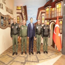 Hava Kuvvetleri’nden, Vali Işın'a ziyaret