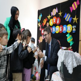 Kaymakam Karaloğlu, "minik kalplerin" davetine katıldı