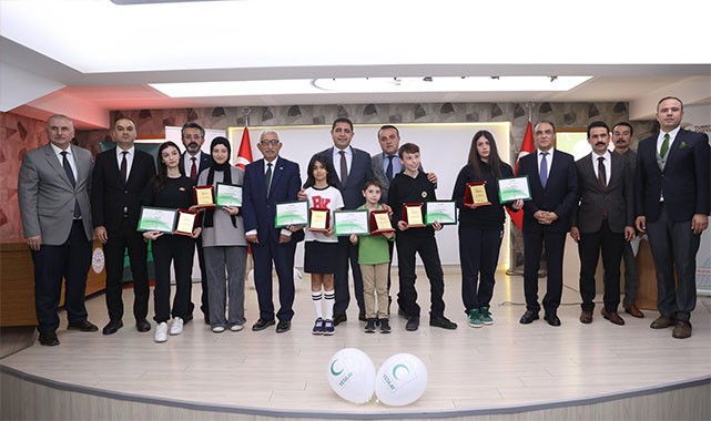 Sağlıklı gelecek için kalem tutan ellere ödül verildi!