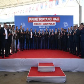 Finike Toptancı Hali’nde sezon açılışı
