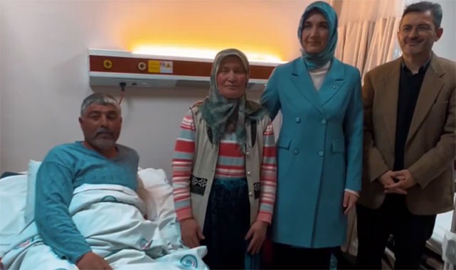Vali Yiğitbaşı'ndan AFSÜ’de kornea nakli olan hastaya ziyaret