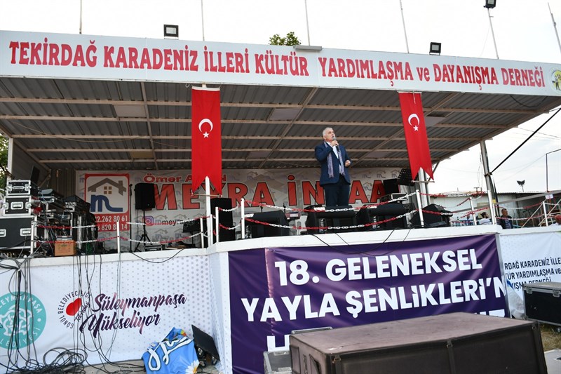 Tekirdağ’da ‘Karadeniz’ yayla şenliği;