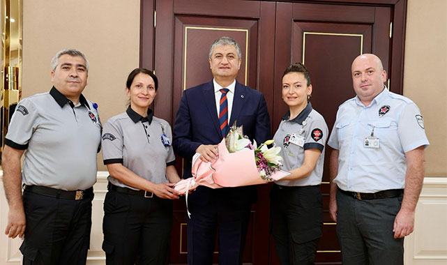 Vali Yavuz’dan güvenlik personeline övgü dolu sözler;