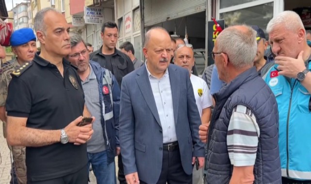 Cide'deki su baskınının ardından Vali Dallı sahada