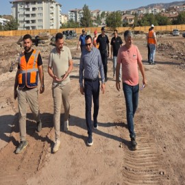 Gölbaşı'ndaki rezerv alanlarda inşaat çalışmaları başladı