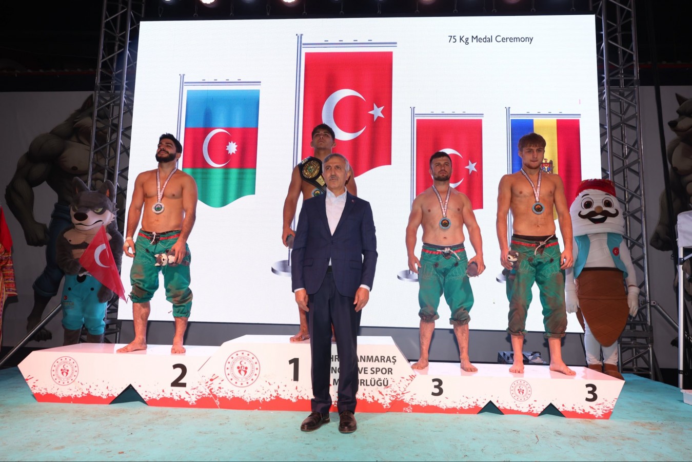 Dünya pehlivanları Kahramanmaraş'ta buluştu;