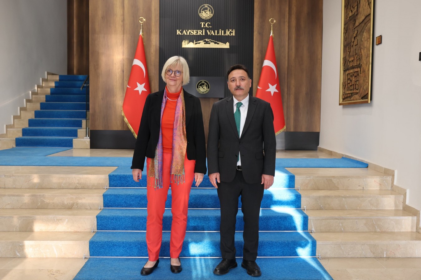 Almanya Büyükelçisi Sorg, Kayseri Valiliğini ziyaret etti;