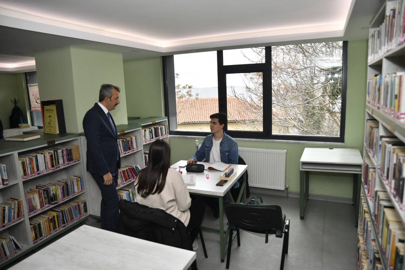 Öğrenciler için modern kütüphane yapılıyor;