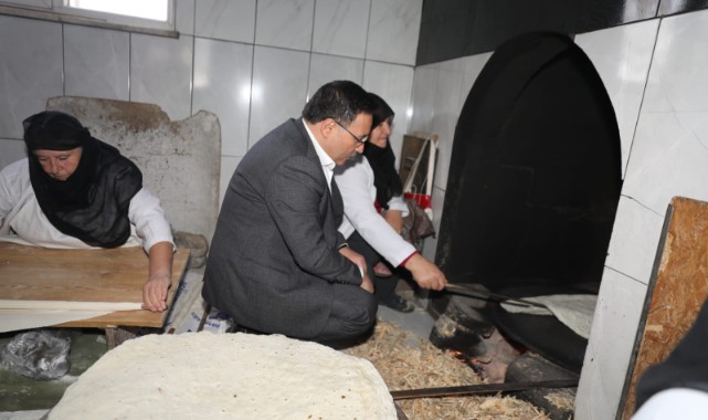 Yufka yapan kadınlara kolaylık diledi