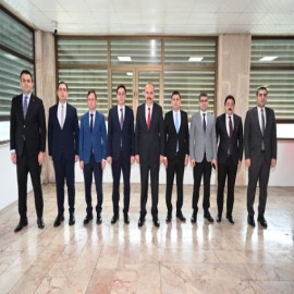 Vali Canalp ve meslektaşları, Kaymakam Öztaş’a veda etti