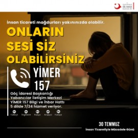 Göç İdaresi Başkanlığı'ndan Türkçe ve İngilizce paylaşım