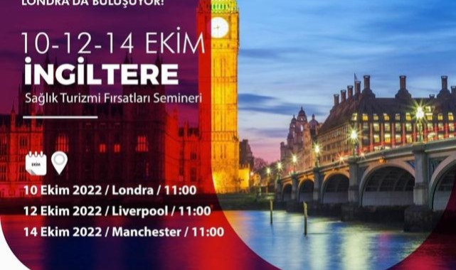Türkiye Sağlık Turizmi 12-14 Ekim'de İngiltere'de tanıtılacak