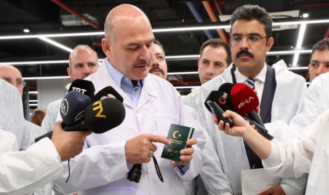 Yerli pasaport üretimi başladı
