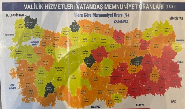 Valilik hizmetlerine vatandaşın notu belli oldu: Hangi ilde memnuniyet ne kadar?