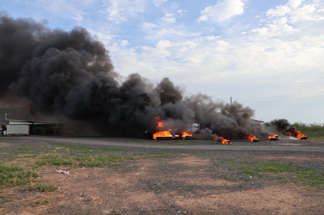 Gazipaşa'da nefes kesen uçak kazası tatbikatı;