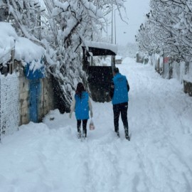 "Kar, kış demeden her kapıyı iyilikle çalıyoruz"