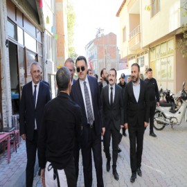 Vali Işın, Domaniç esnafının taleplerini dinledi